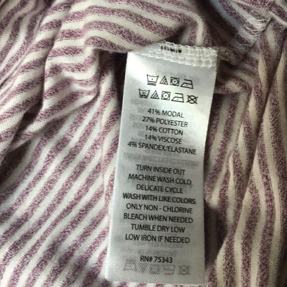 Rachel Zoe purple white stripe dolman top Size XS - Picture 6 of 6